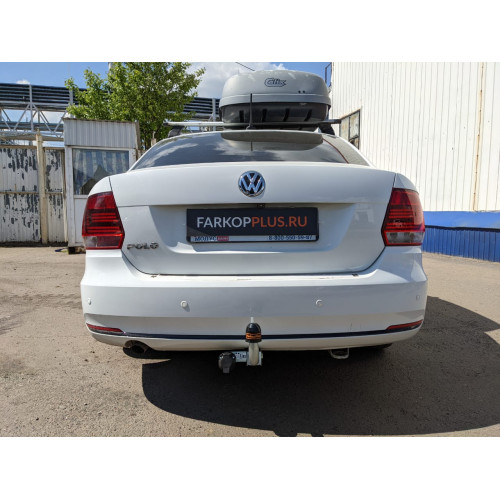 Фаркоп Motodor на Volkswagen Polo 2010–2020 Арт. 92702 (Оцинкованный шар)