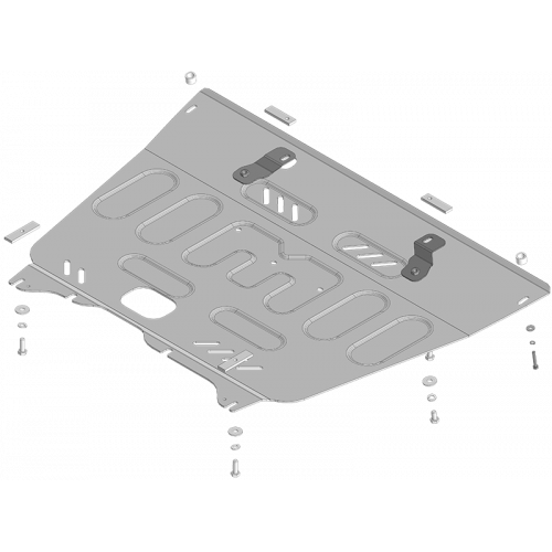 Защита Картера двигателя, КПП MOTODOR для Gac GS8 2023-, Алюминий 4 мм - Арт. 347801
