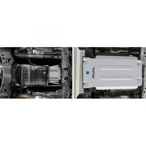 Защита КПП Rival для Toyota Land Cruiser 2021- XII J300, Алюминий 3 мм - Арт. 333.9552.1